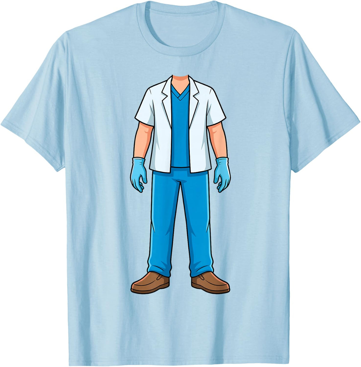 Dentist Costume Dental Care Oral Health Professional Career T-Shirt - Baby Blue