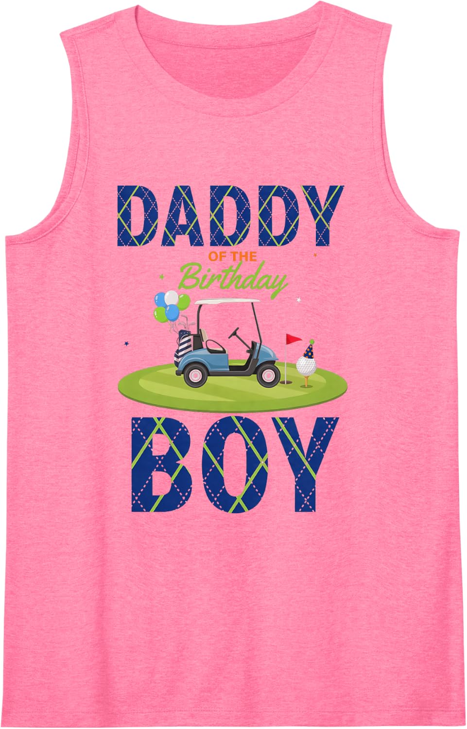 Birthday Party Sleeveless Tank Top - Pink