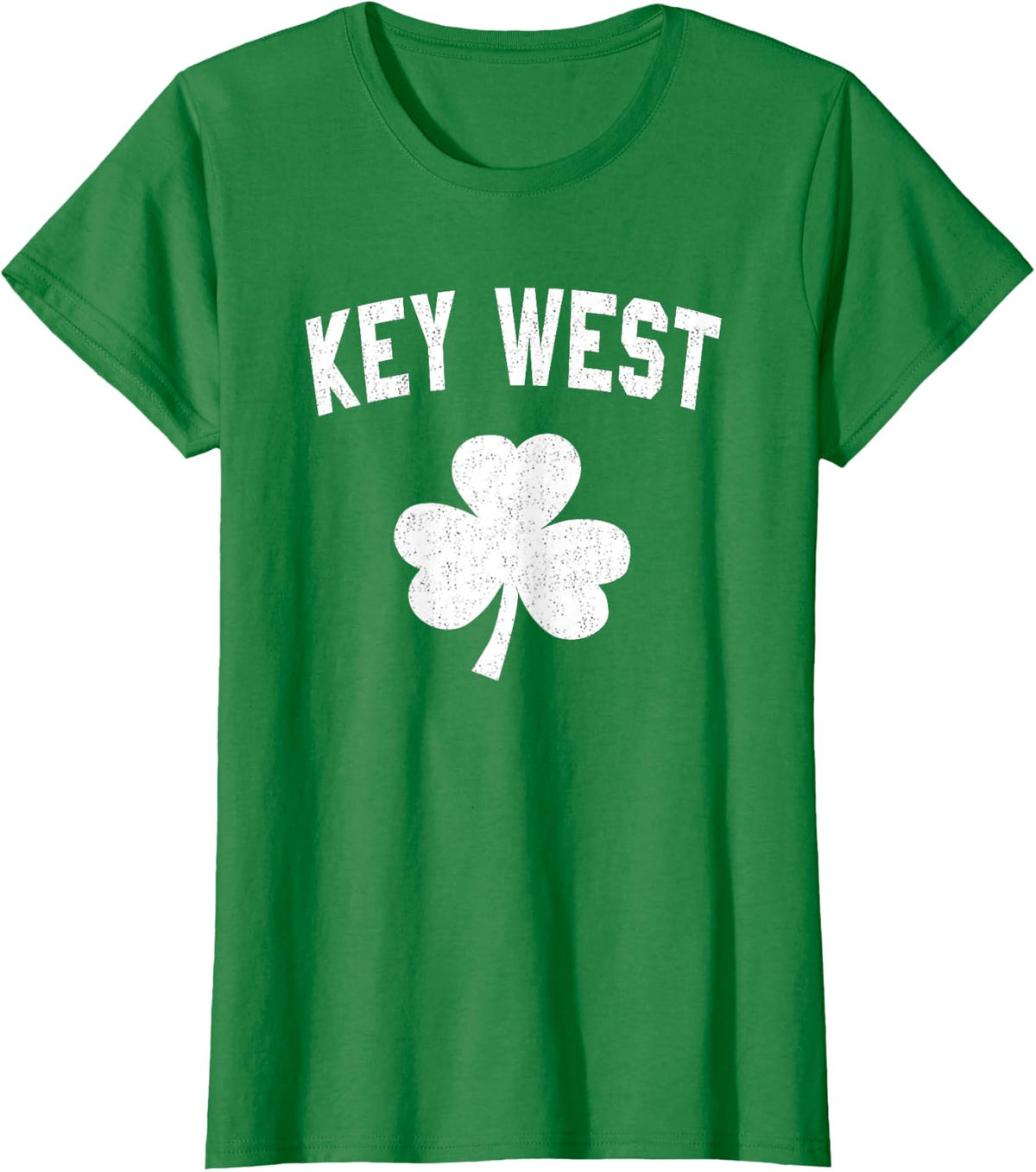 Irish American Shamrock Key West St Patricks Day T-Shirt - Kelly Green