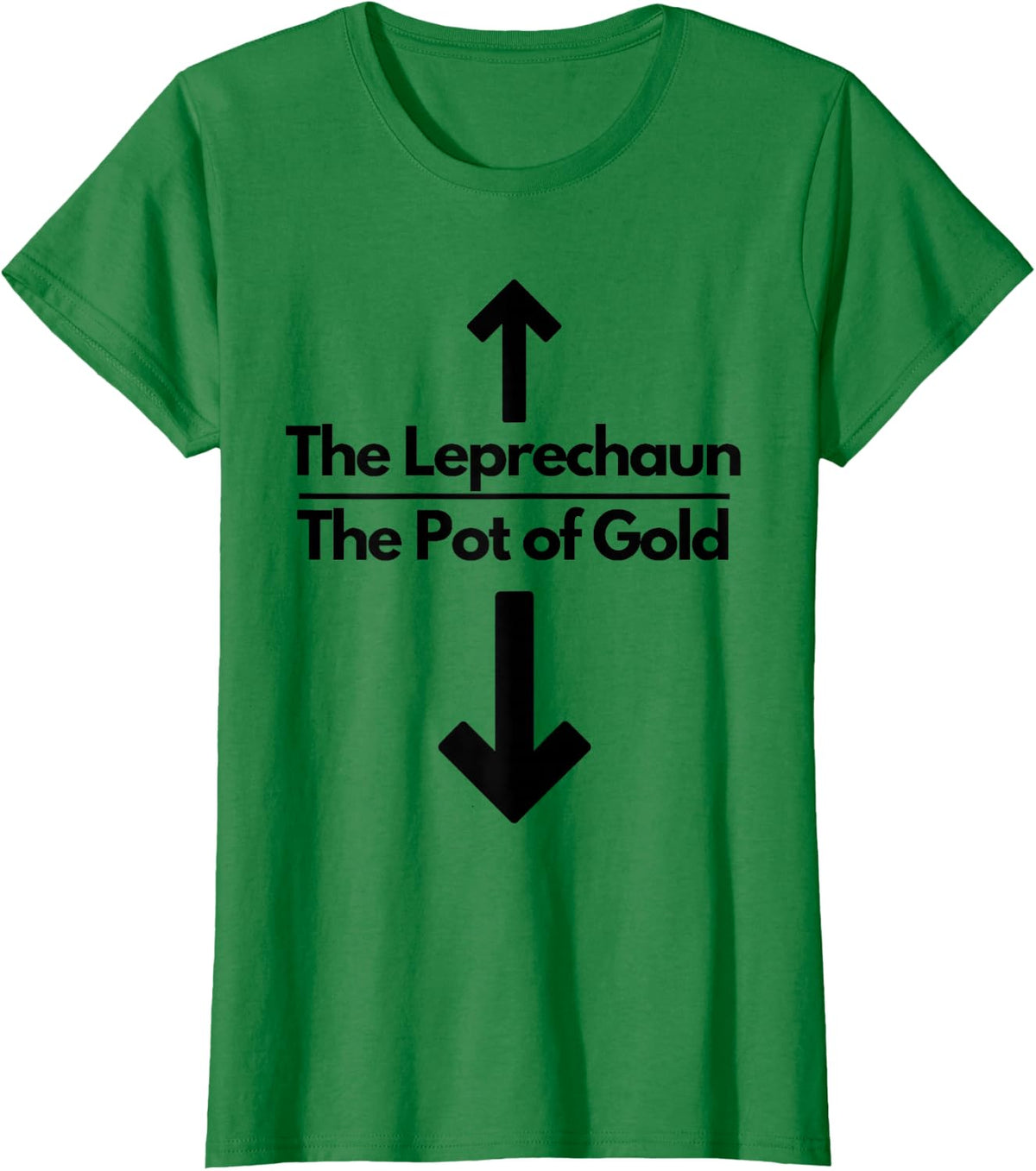The Leprechaun The Pot of Gold Funny Adult St Patricks Day T-Shirt - Kelly Green