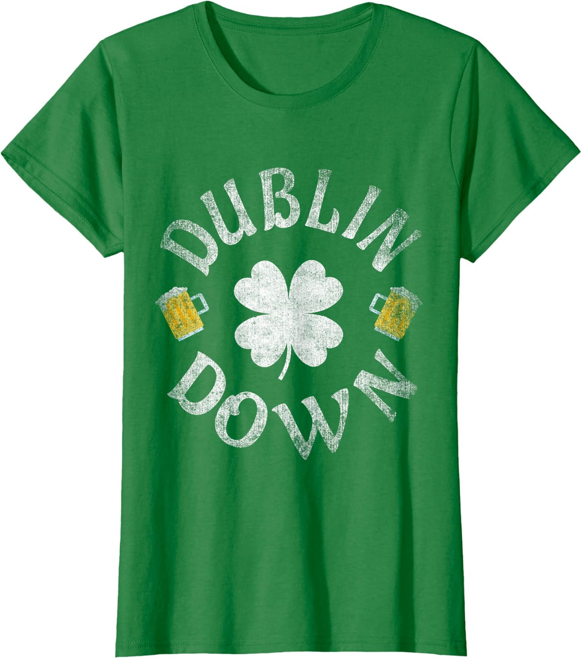 Dublin Down Irish Drinking Team St. Patrick's Day T-Shirt - Kelly Green