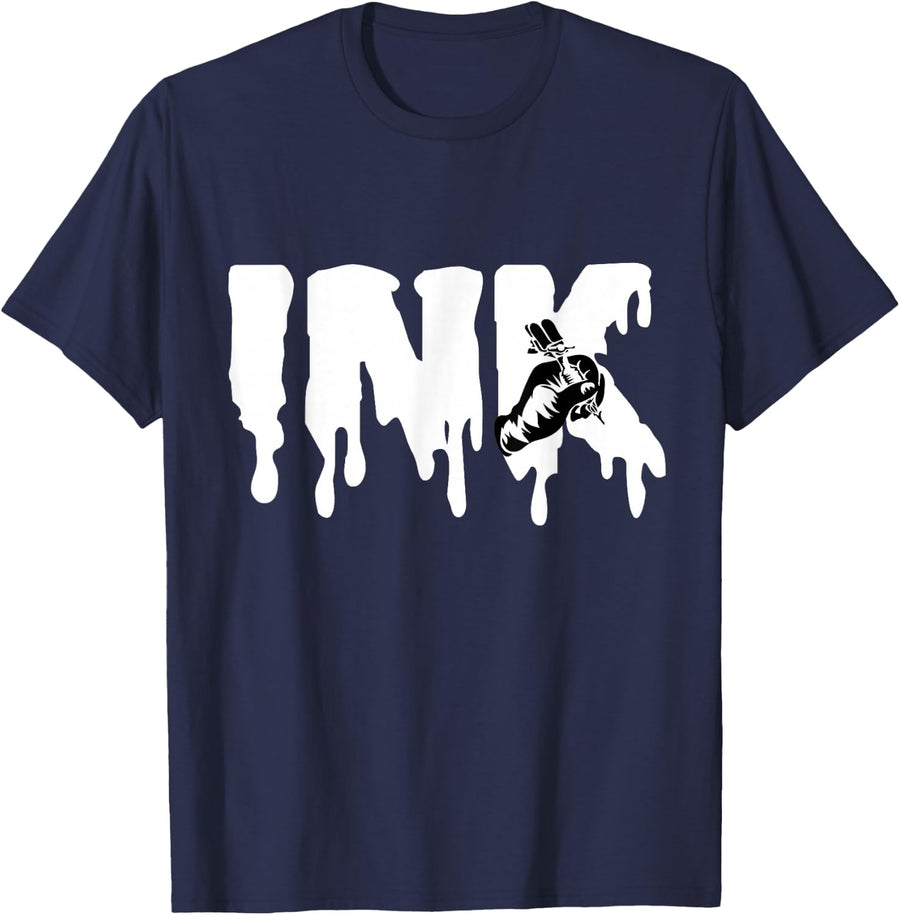 Tattoo artist Ink doing a tattoo T-Shirt - Navy Blue