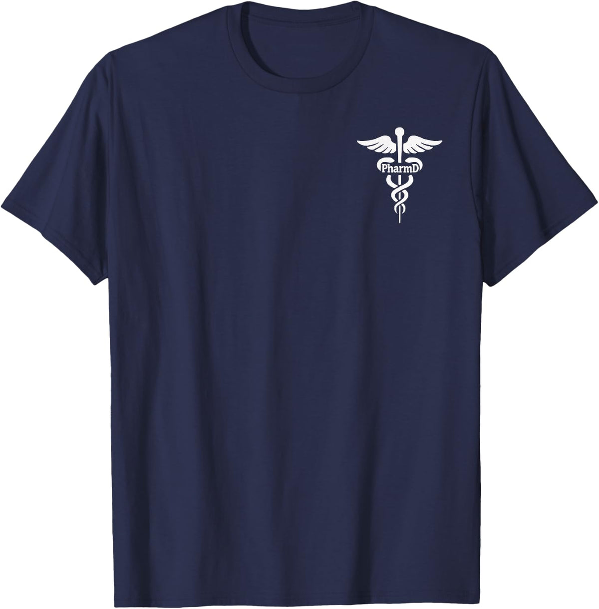 PharmD Doctor of Pharmacy Medical Emblem T-Shirt - Navy Blue
