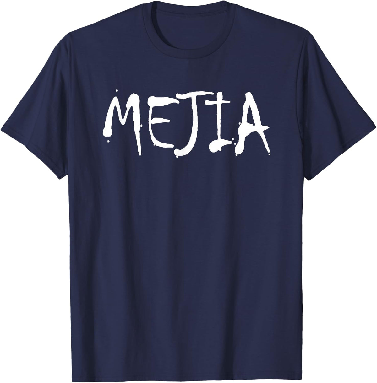 Mejia Last Name American Hispanic Mexican Spanish Family T-Shirt - Navy Blue