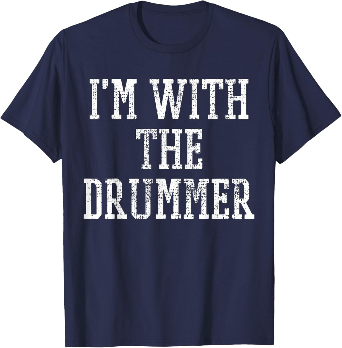 Drummer Drums Player T-Shirt - Navy Blue
