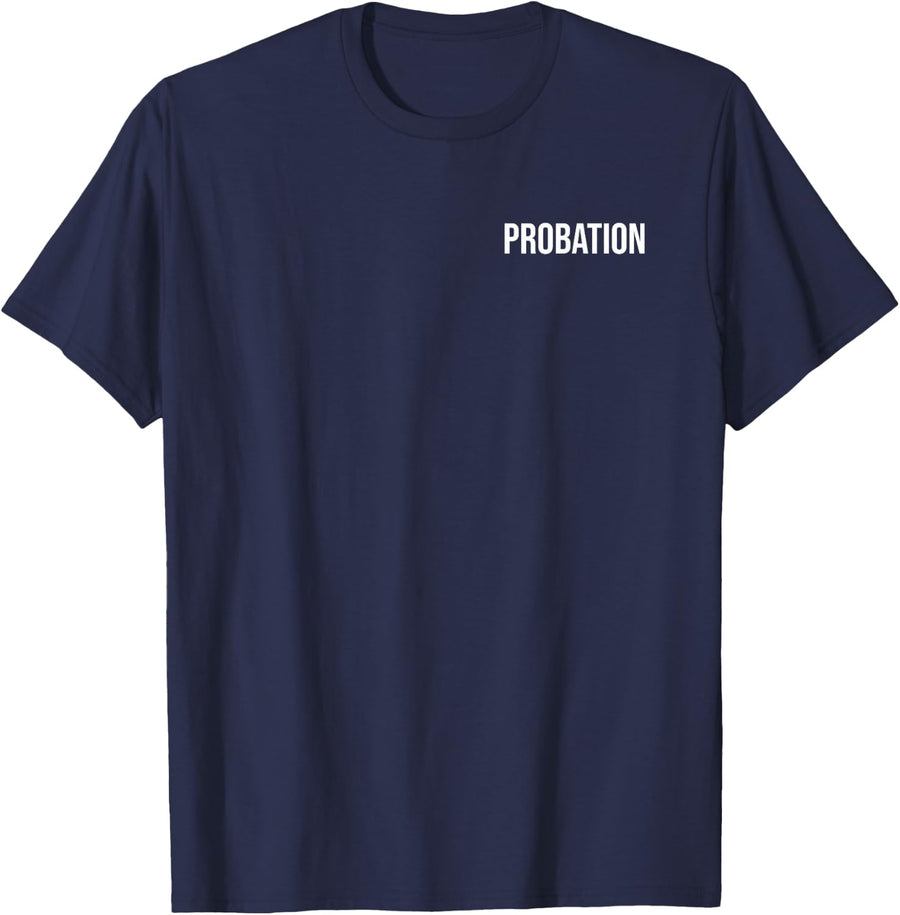 Probation Parole Enforcement Police Officer Sheriff T-Shirt - Navy Blue