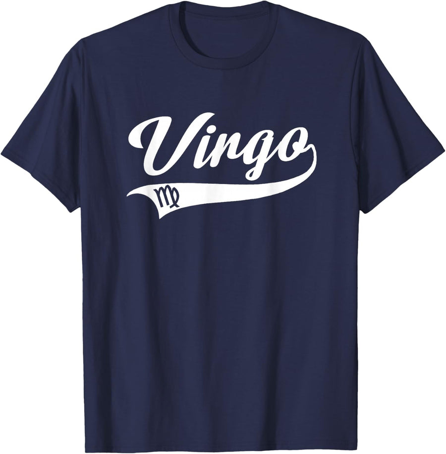 Virgo Zodiac Sign - Horoscope - Birthday Gift Idea - Classic T-Shirt - Navy Blue