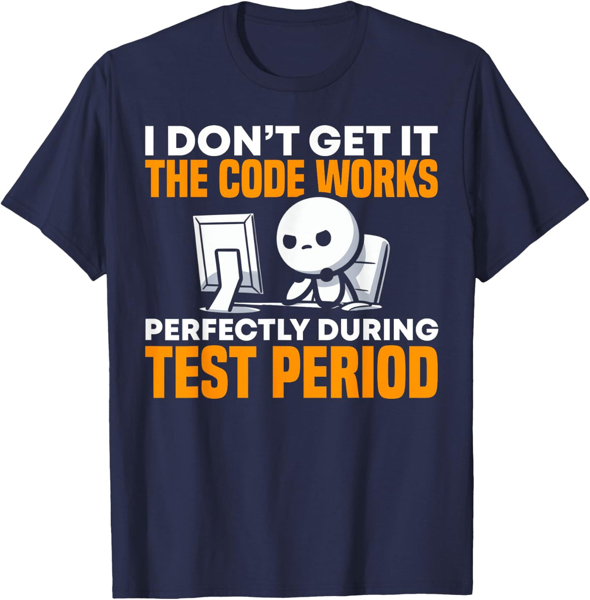 Computer Programmer Programming Coding T-Shirt - Navy Blue