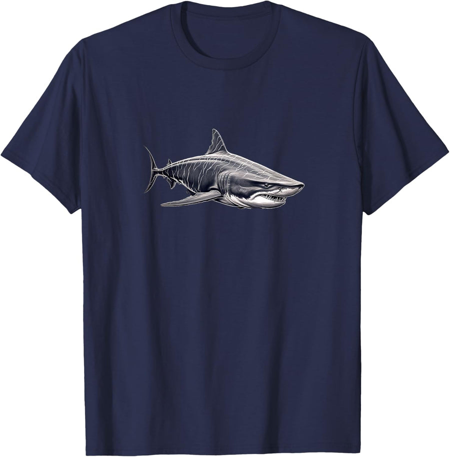 Tiger Shark T-Shirt - Navy Blue