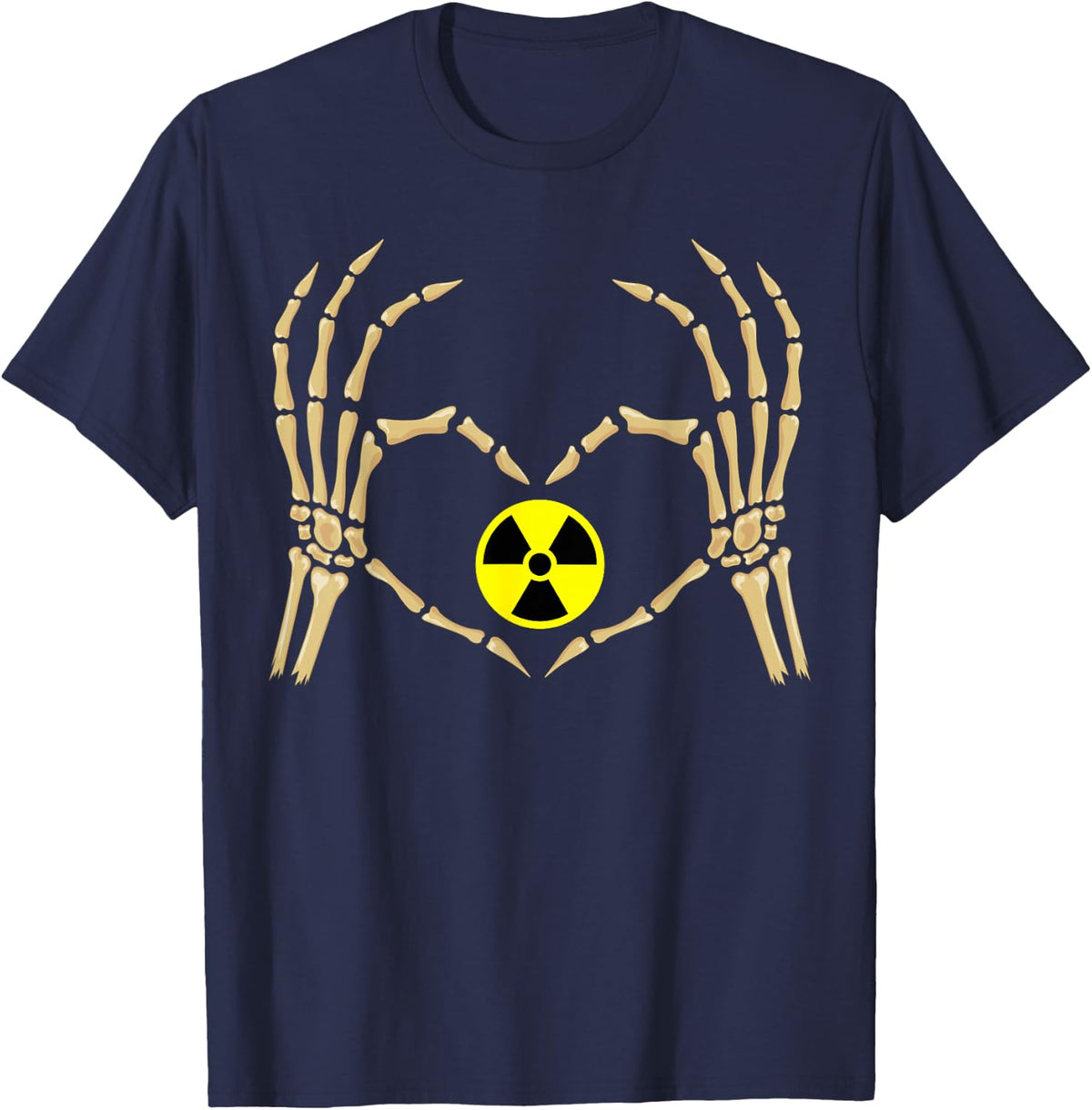 Rad Tech Heart Radiology Tech Radiology Technologist T-Shirt - Navy Blue