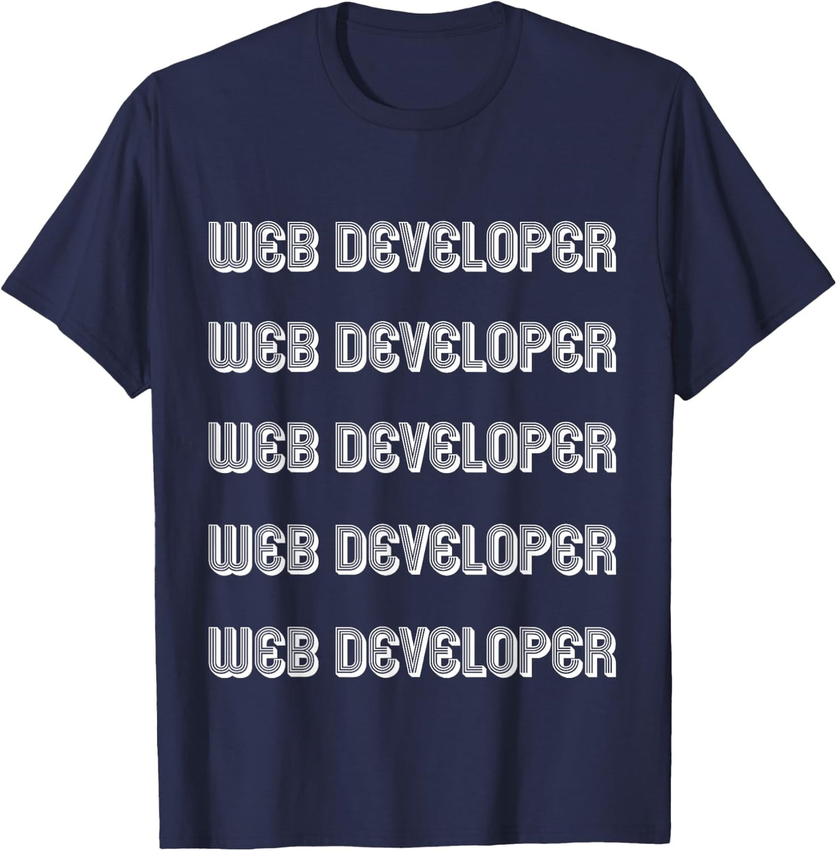 Professional Web Developer T-Shirt - Navy Blue