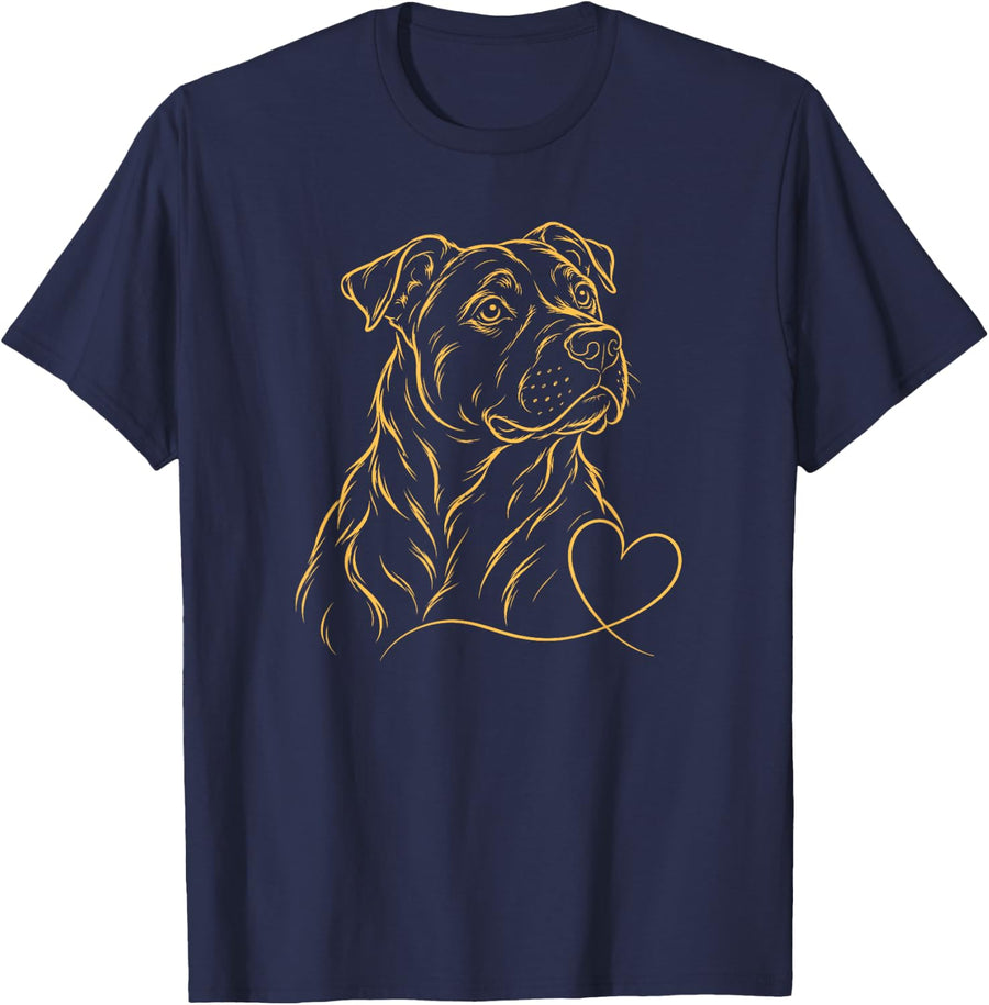 American Pit Bull Terrier T-Shirt - Navy Blue