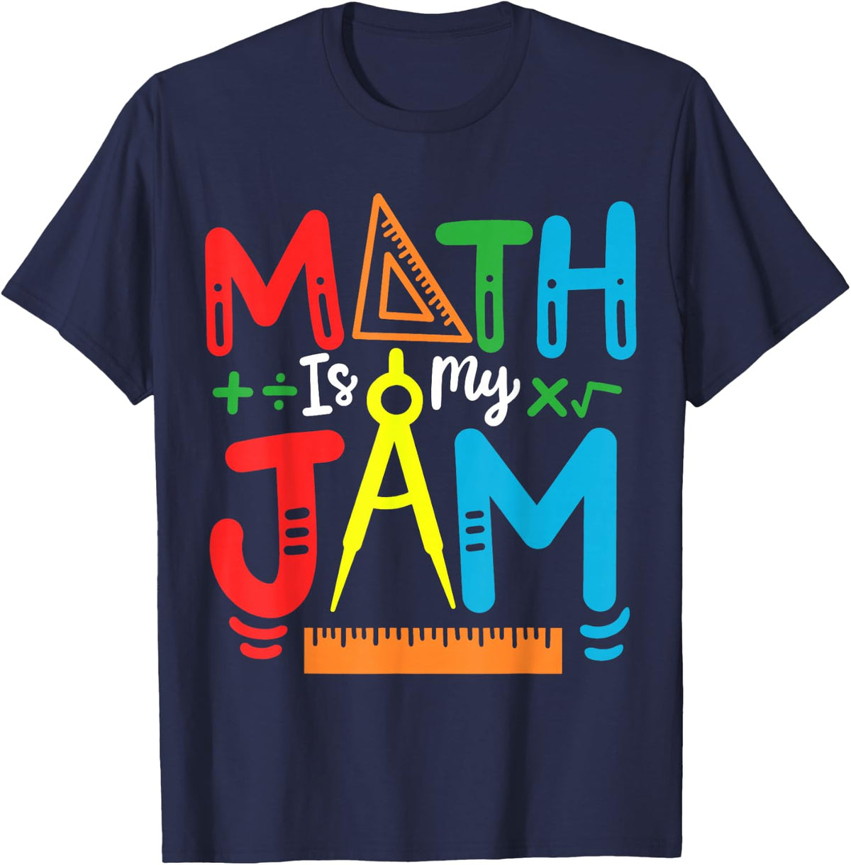Math Teacher & Math Student Store Co. Math Teacher Math Student T-Shirt - Navy Blue