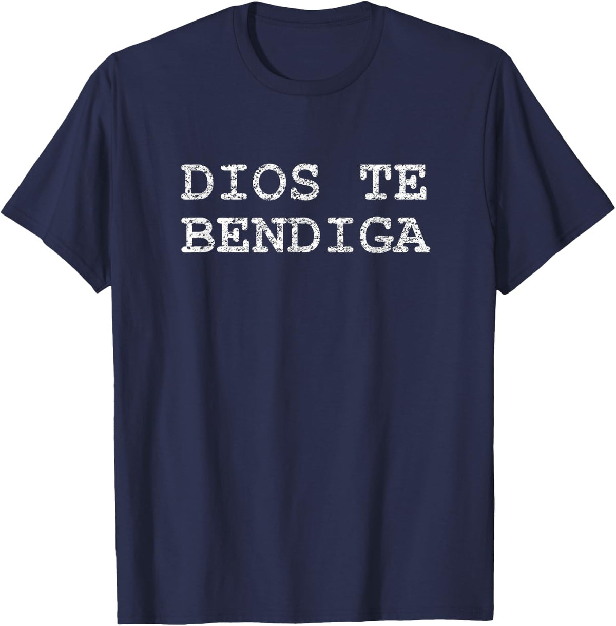 Dios Te Bendiga God Bless You T-Shirt - Navy Blue