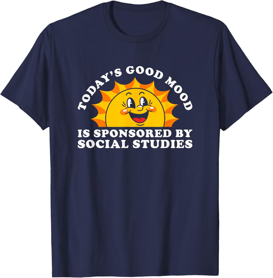 Retro Vintage Civics and History or Social Studies T-Shirt - Navy Blue