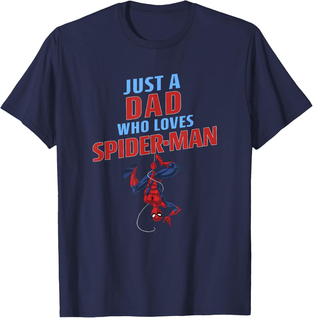 Marvel Spider-Man A Dad Who Loves Spider-Man Father's Day T-Shirt - Navy Blue