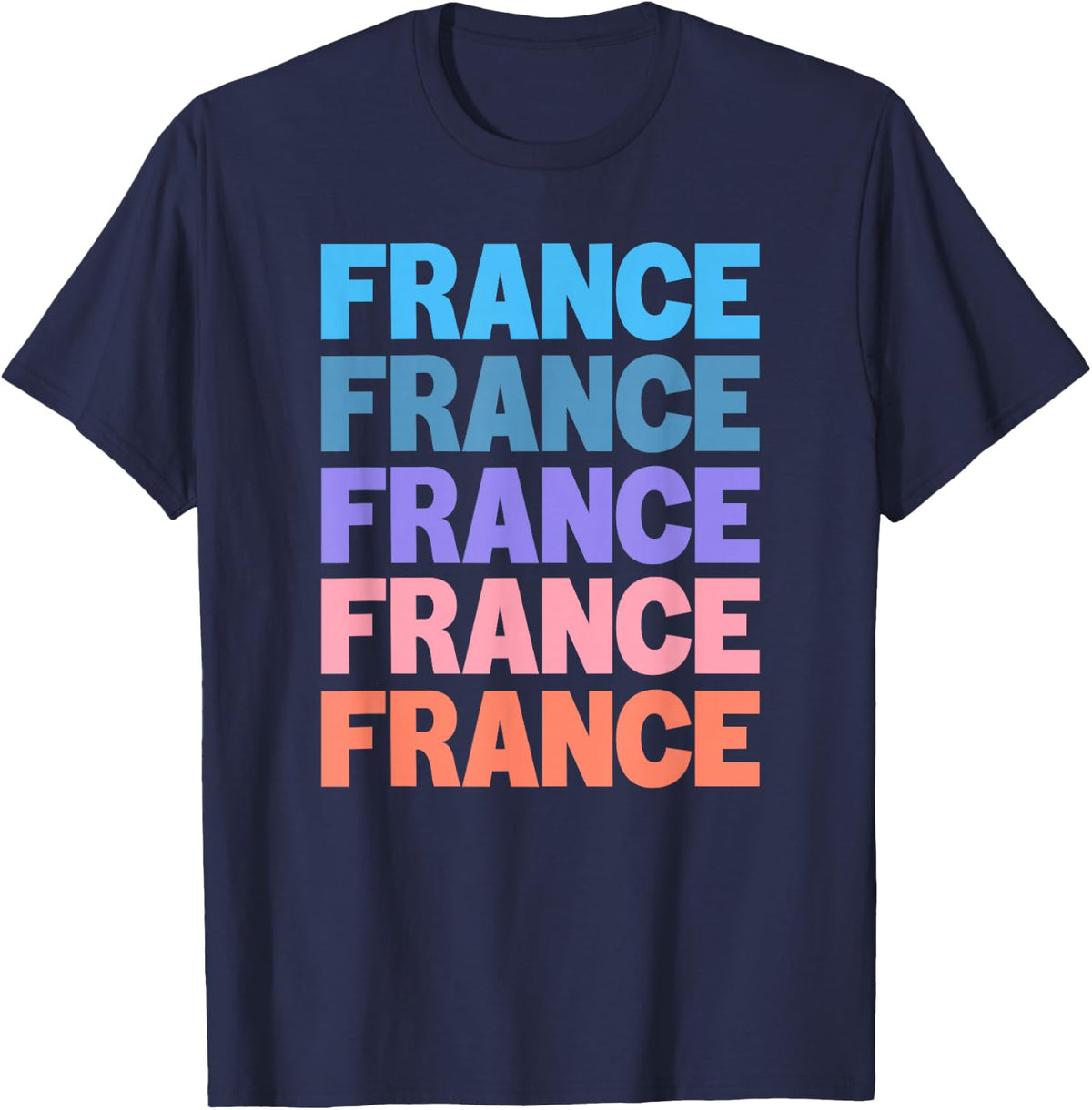 France Paris T-Shirt - Navy Blue