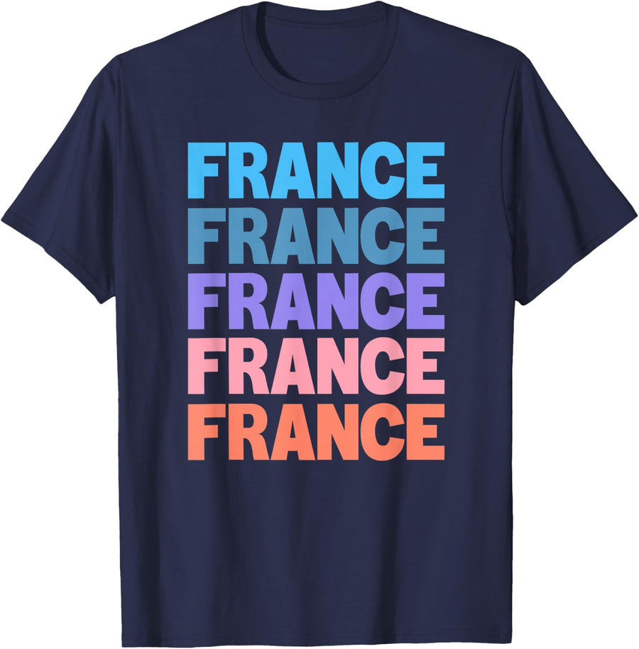 France Paris T-Shirt - Navy Blue