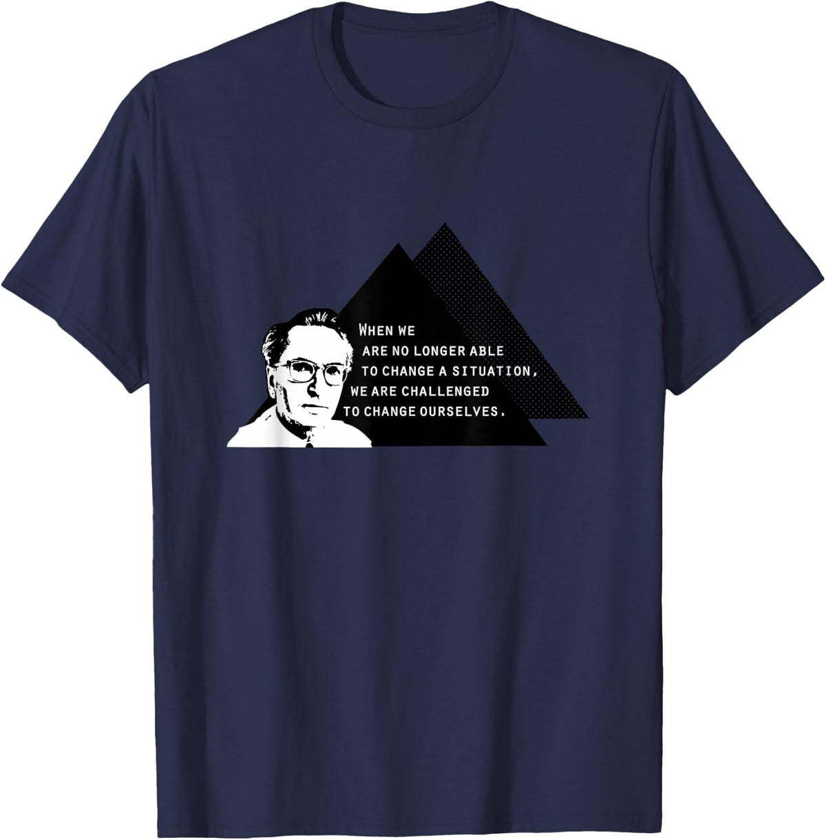 Viktor Frankl Change T-shirt T-Shirt - Navy Blue