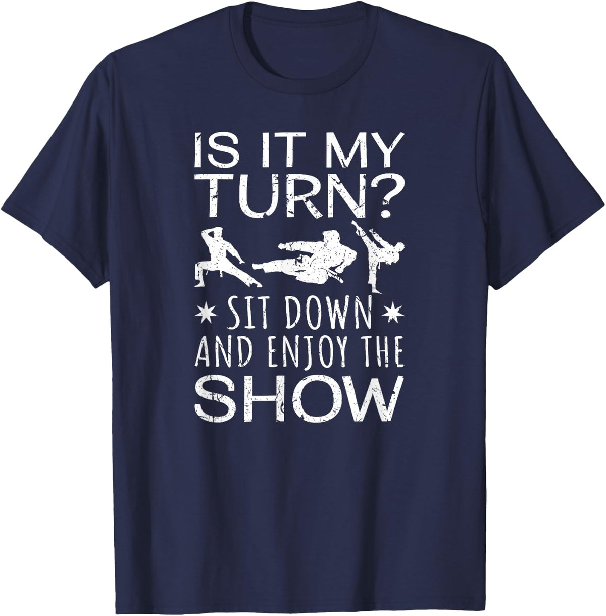 Karate Taekwondo Judo T-Shirt - Navy Blue