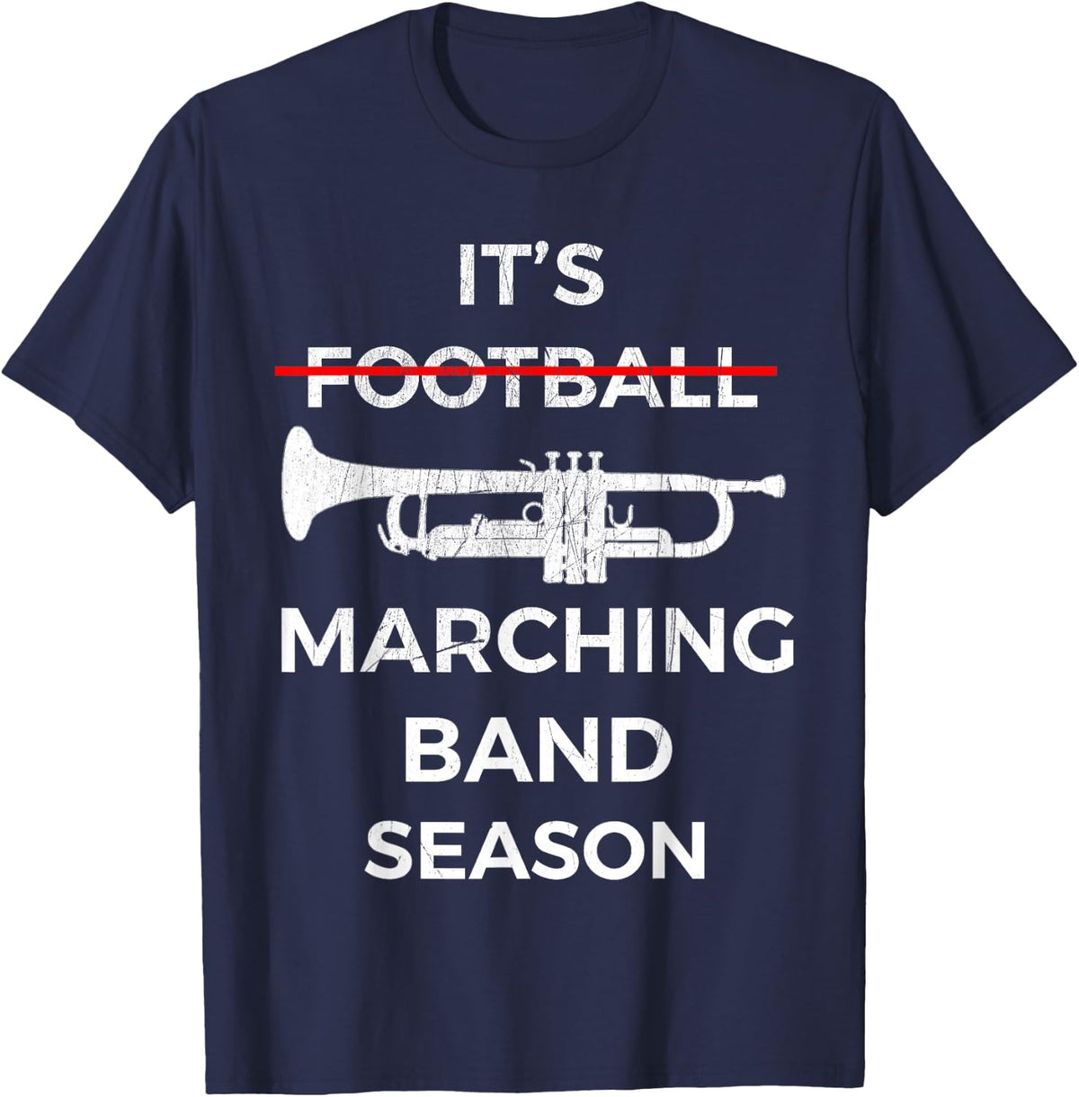It's Marching Band Season Shirt - Funny Marching Band Shirt T-Shirt - Navy Blue