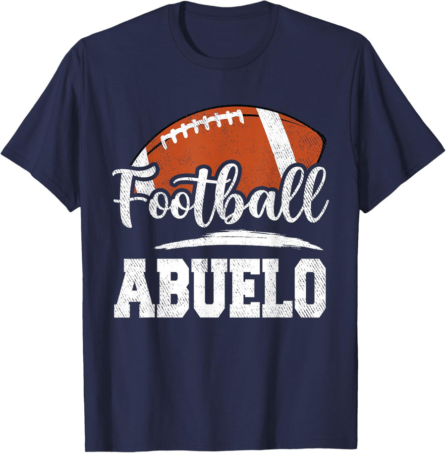 Football Abuelo Game Day Family Matching T-Shirt - Navy Blue
