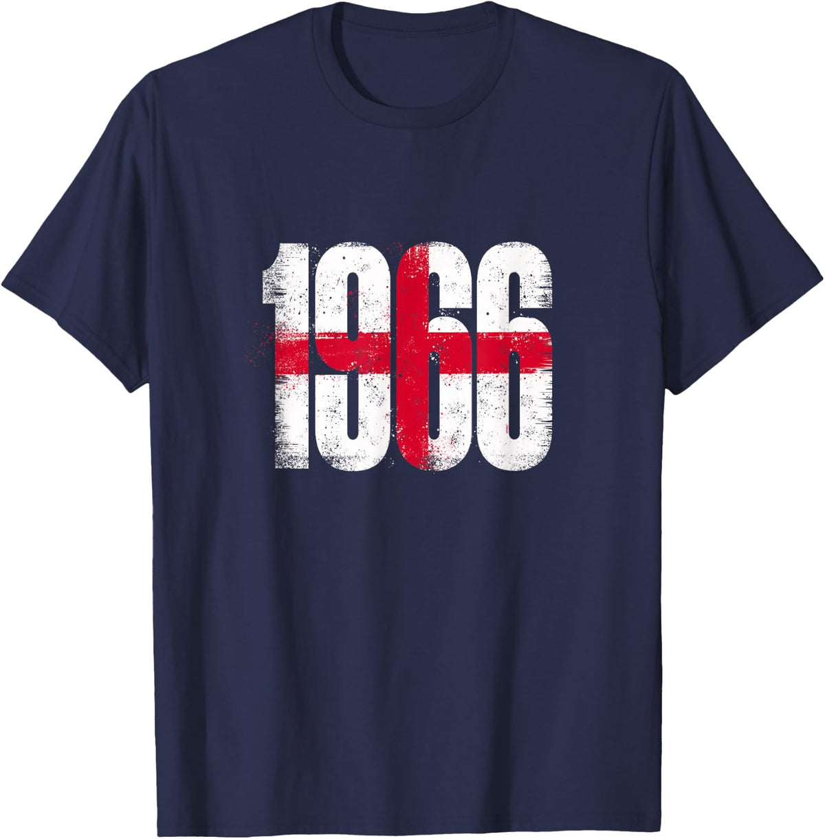 Win 1966 England Flag Proud English Fan Pride St Georges Day T-Shirt - Navy Blue