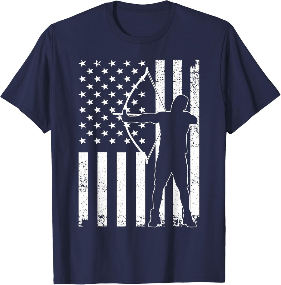 Cute Archery Design For Men Women Archer Sport Archery Lover T-Shirt - Navy Blue