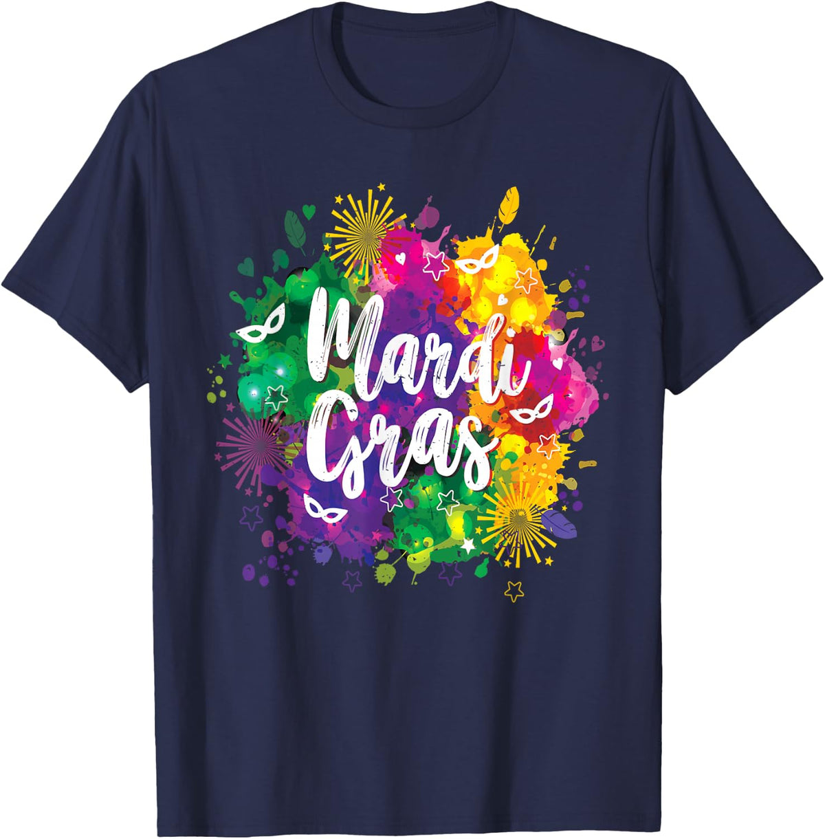 Mardi Gras Shirt for Women, Men & Kids Fat Tuesday T-Shirt T-Shirt - Navy Blue