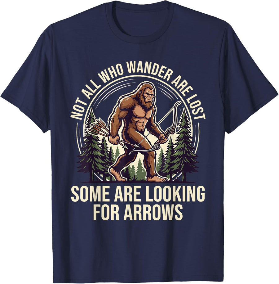 Funny Archery Art for Men Women Bowhunter Archer Archery T-Shirt - Navy Blue
