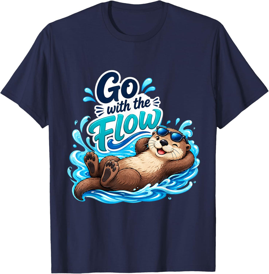 Funny Otter Quote for Humorous People T-Shirt - Navy Blue