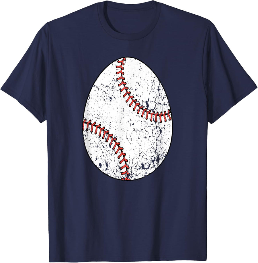 Baseball Easter egg T-Shirt - Navy Blue