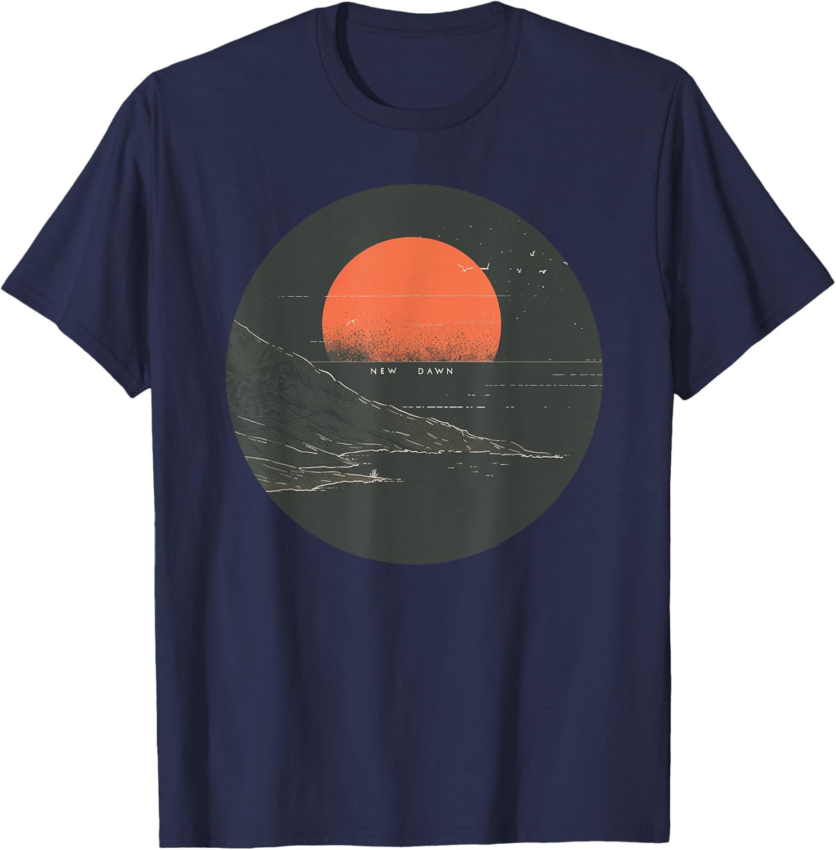 Pretty New Dawn Saying Outfit T-Shirt - Navy Blue