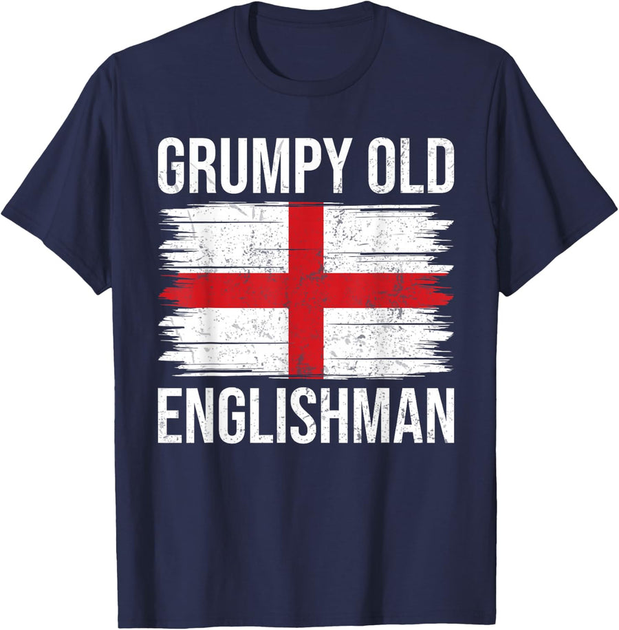 England Grumpy old Englishman T-Shirt - Navy Blue