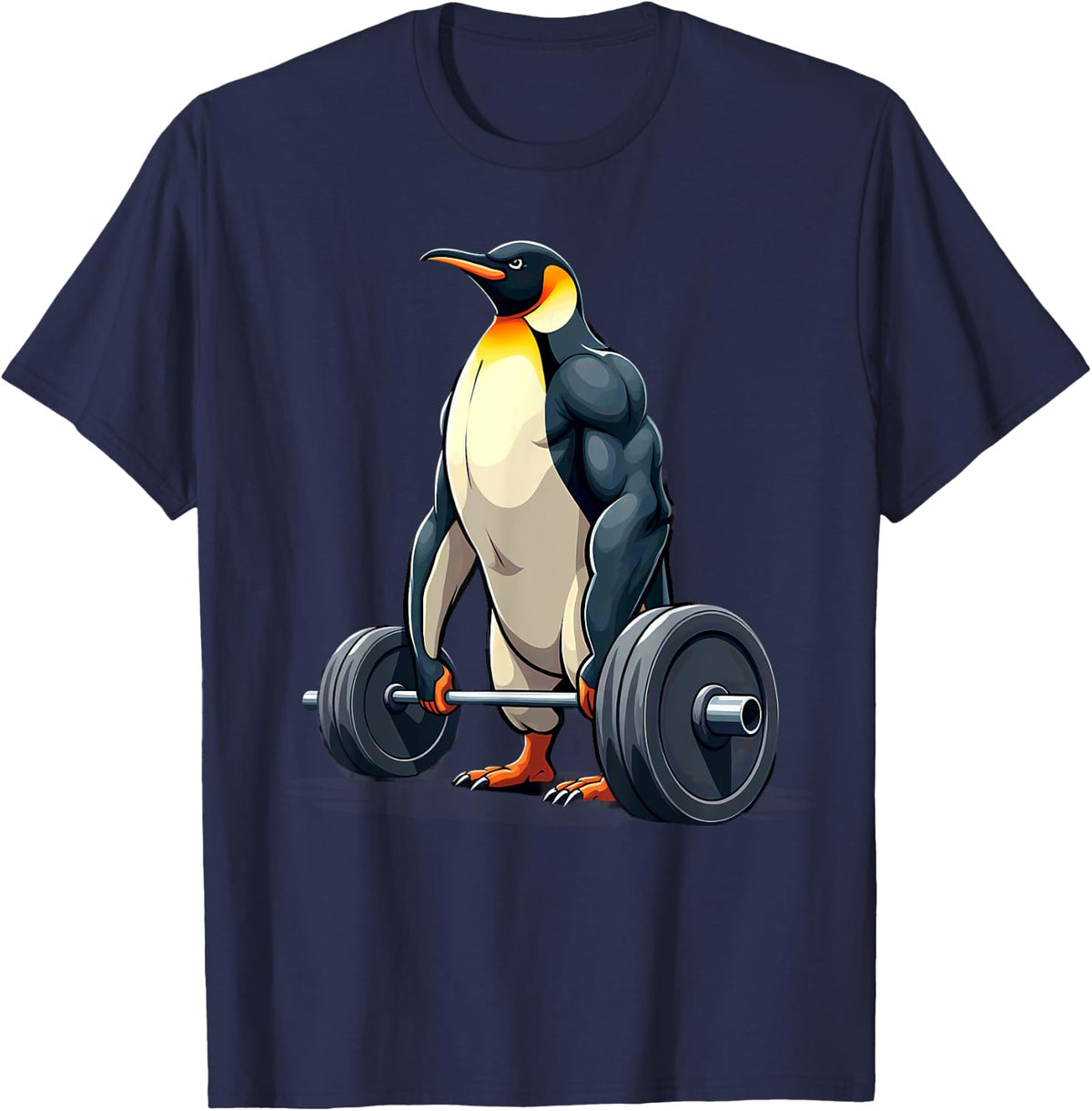 Workout Gym T-Shirt, Adults, Unisex, Short Sleeve, T-Shirt, Black, Small - Navy Blue