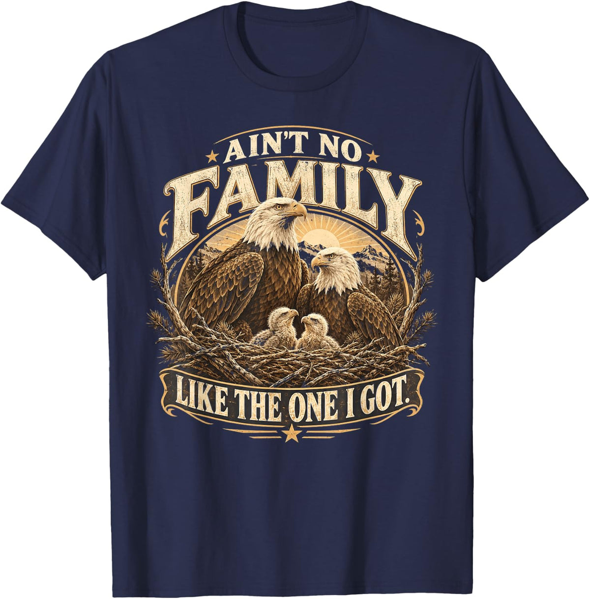 Ain't No Family Like The One I Got Family Matching Reunion T-Shirt - Navy Blue