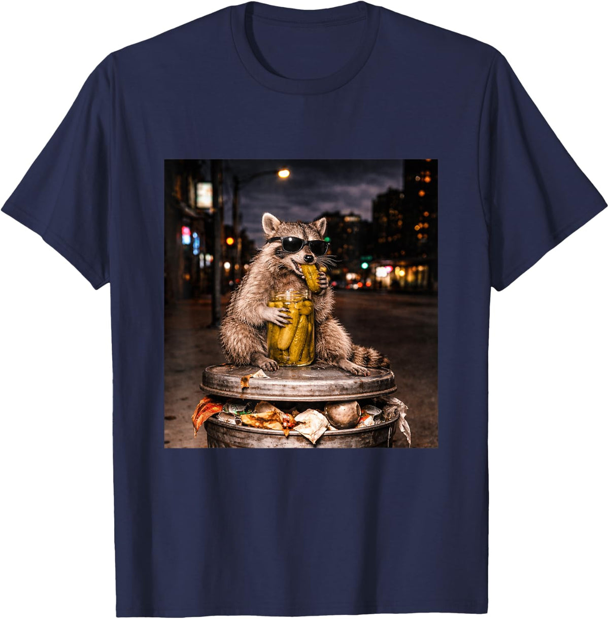 Street Night T-Shirt - Navy Blue