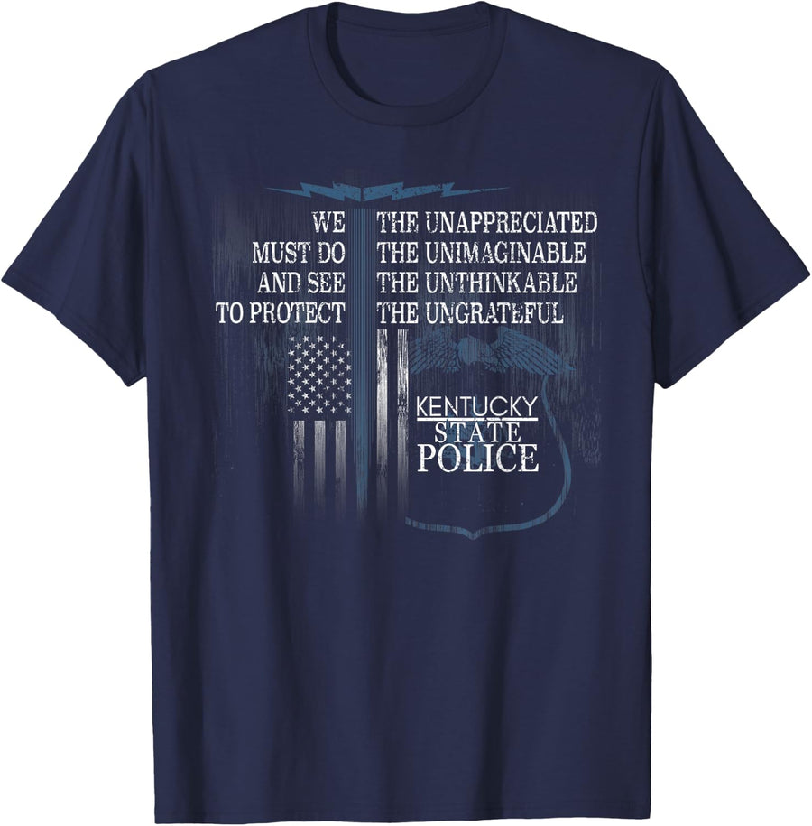 Kentucky State Police Shirt Kentucky State Trooper Shirt T-Shirt - Navy Blue