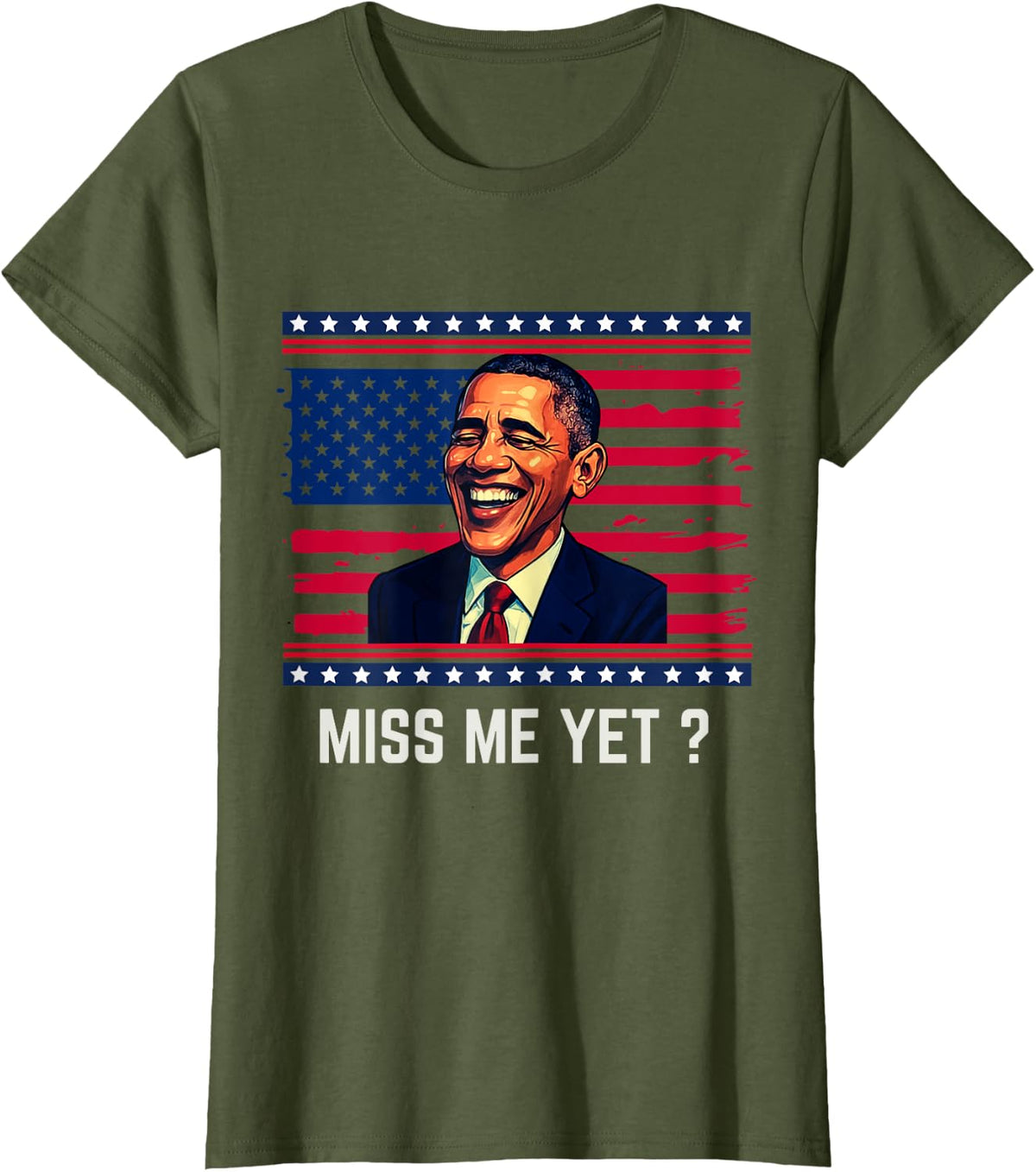 ? Obama 2028 T-Shirt - Olive Green