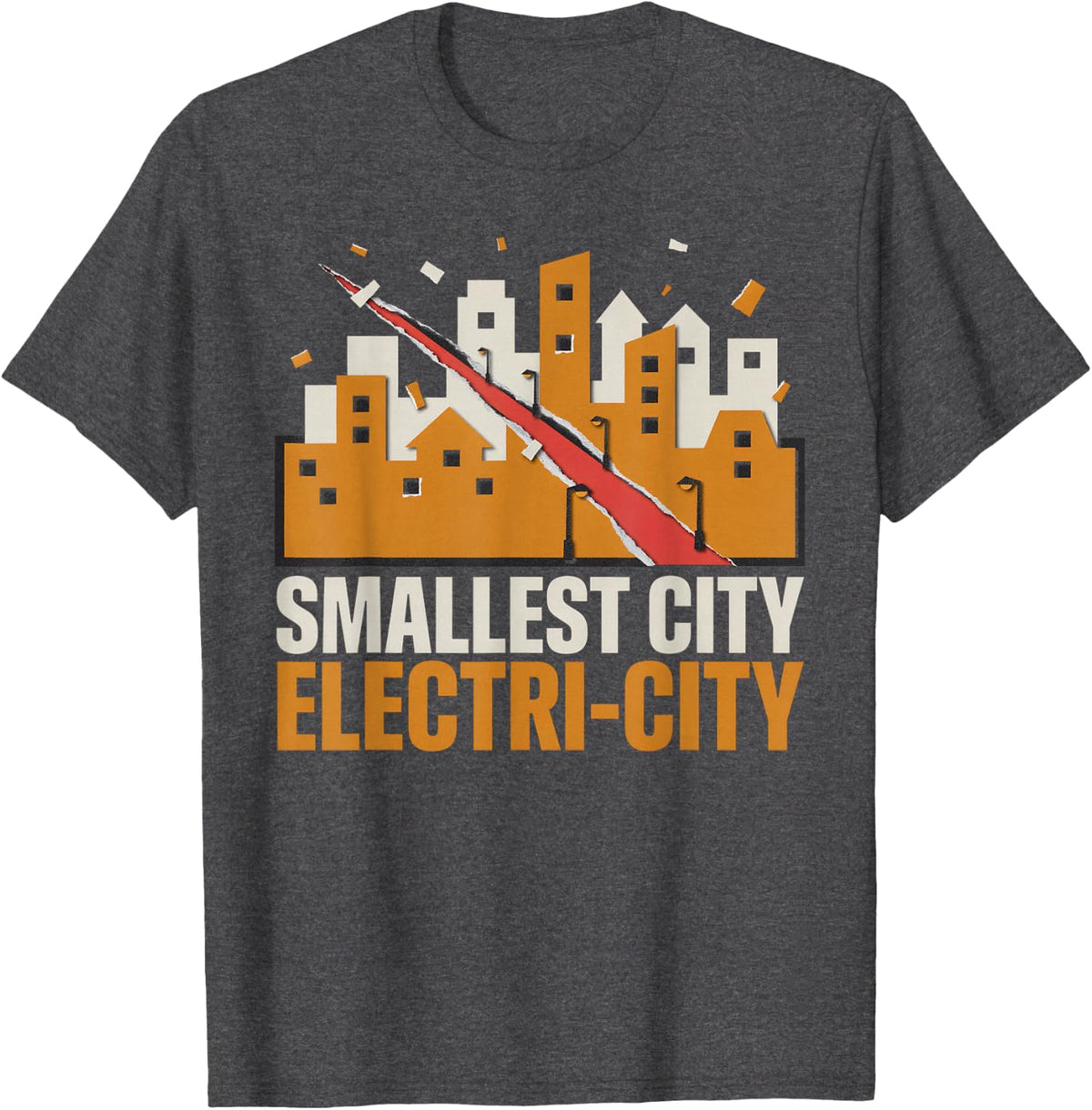 Electrician Electrical Engineer Tools Electricity T-Shirt - Dark Heather Grey