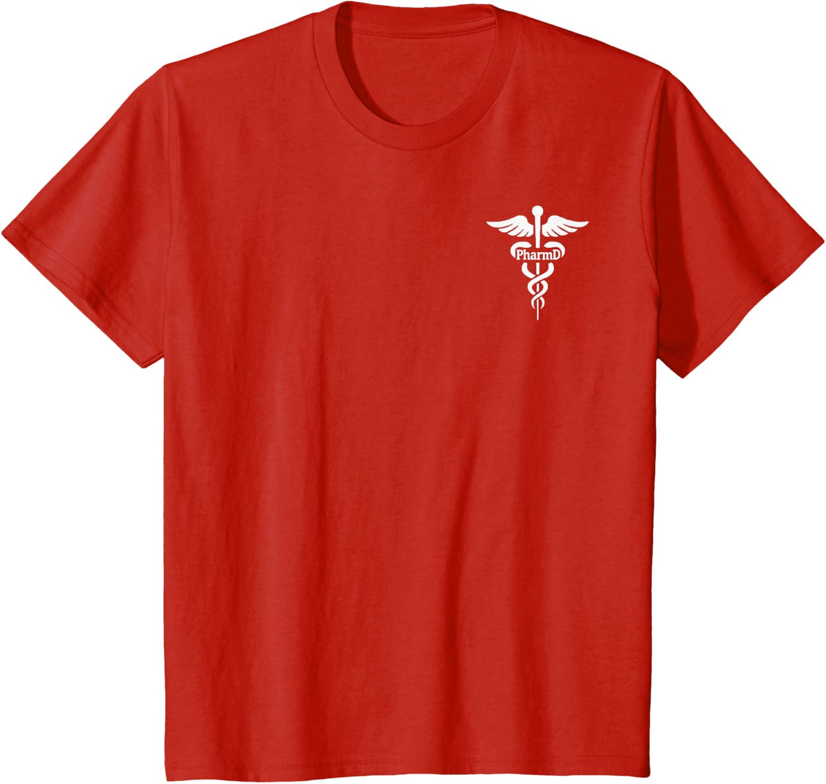 PharmD Doctor of Pharmacy Medical Emblem T-Shirt - Red