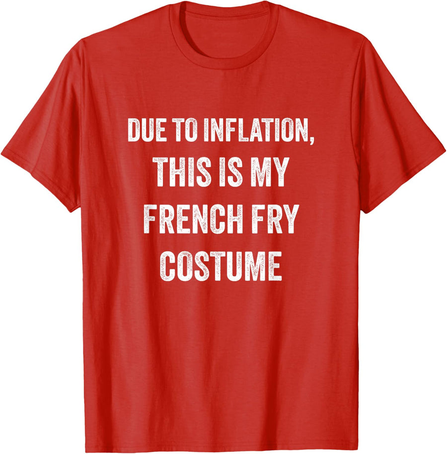 French Fry Halloween Costume T-Shirt - Red