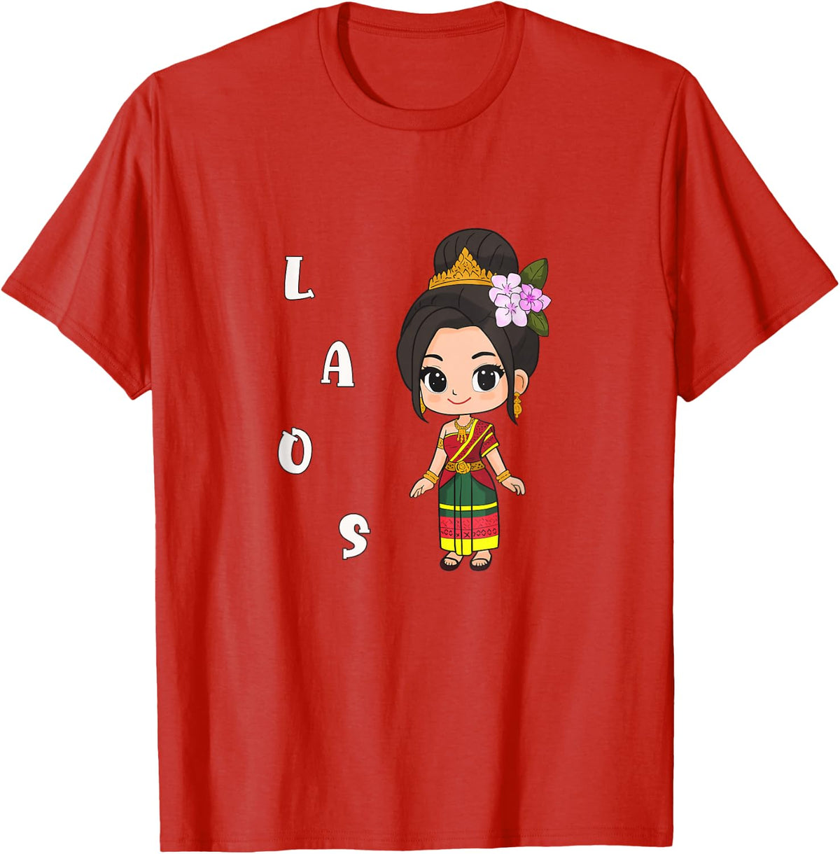 Laos Lao Laotian Happy Lao New Year Pim Mai Lao T-Shirt - Red