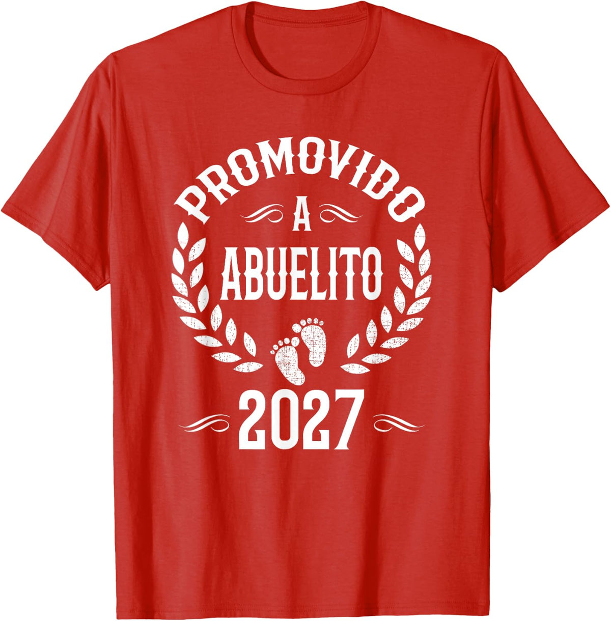 Promovido A Abuelito 2027 Spanish Grandpa Announcement T-Shirt - Red