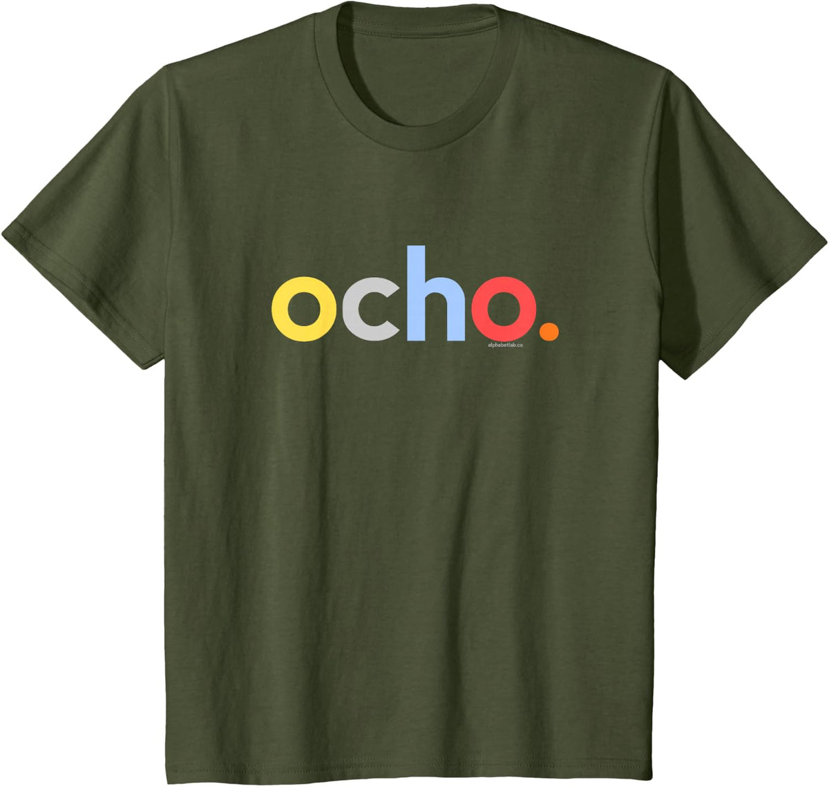 Kids 8th Birthday Shirt Boy 8 Year Old Ocho Anos | Spanish Ideas T-Shirt - Olive Green