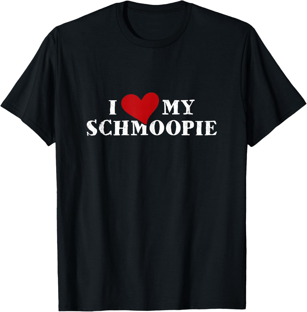 Schmoopie Boyfriend and Girlfriend T-Shirt T-Shirt - Black