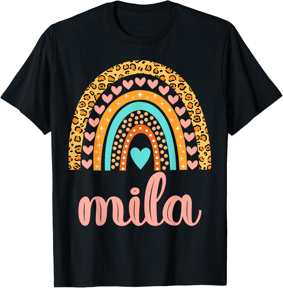 Mila T-Shirt Mila Name Birthday Shirt Gift T-Shirt - Black