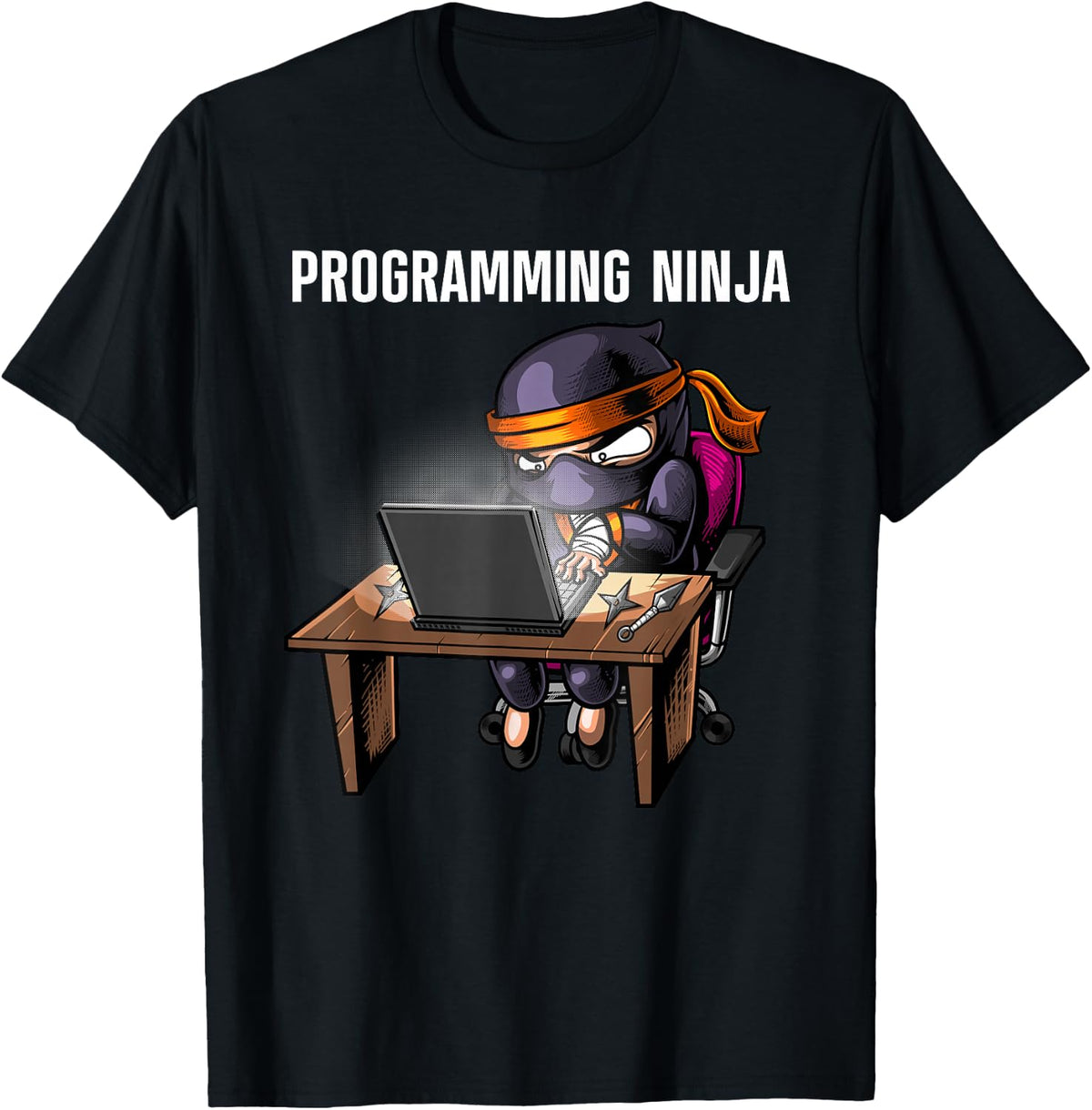Funny Computer Programmer Art For Men Women Software Coding T-Shirt - Black