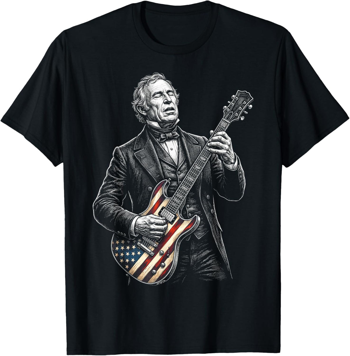 Zachary Taylor Guitar T-Shirt - Black