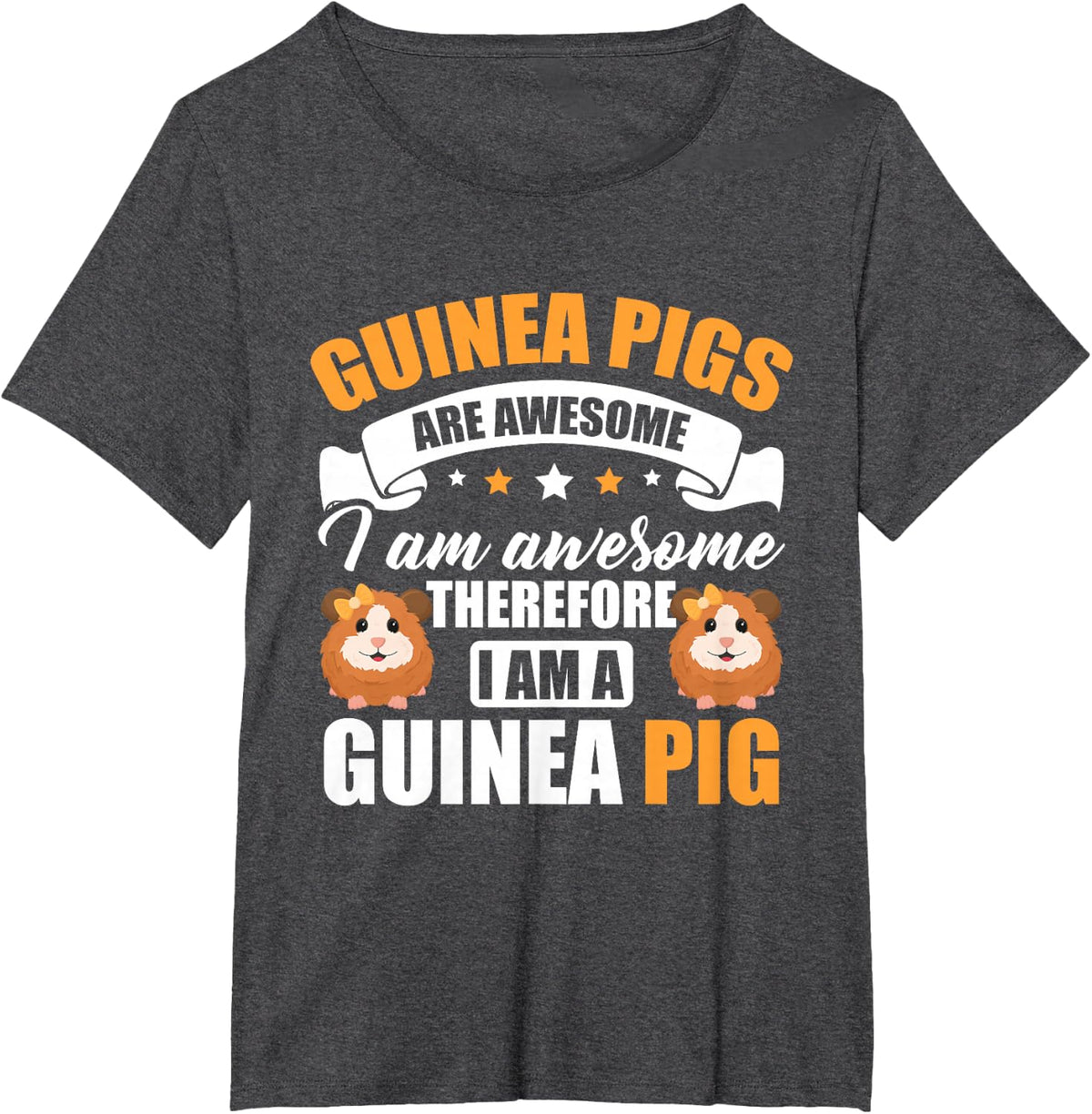 Guinea Pig Animals Pet - Guinea Pigs are Awesome T-Shirt - Dark Heather Grey